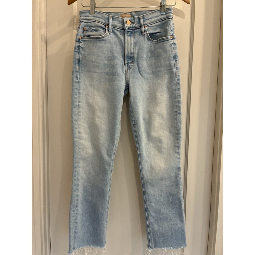 Mother Jeans 26 The Mid Rise Dazzler Crop Fray Sun Kissed